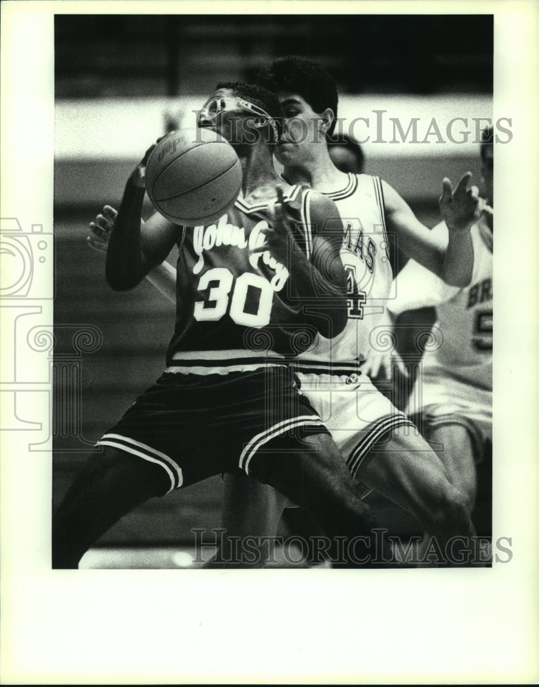Press Photo Frederick Coleman, Jay High School Basketball Player at Game- Historic Images
