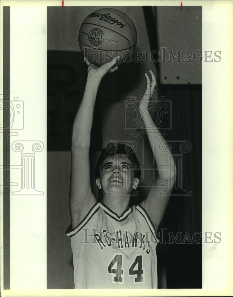 1987 Press Photo Teresa Gwin, High School Basketball Player - sas12033- Historic Images