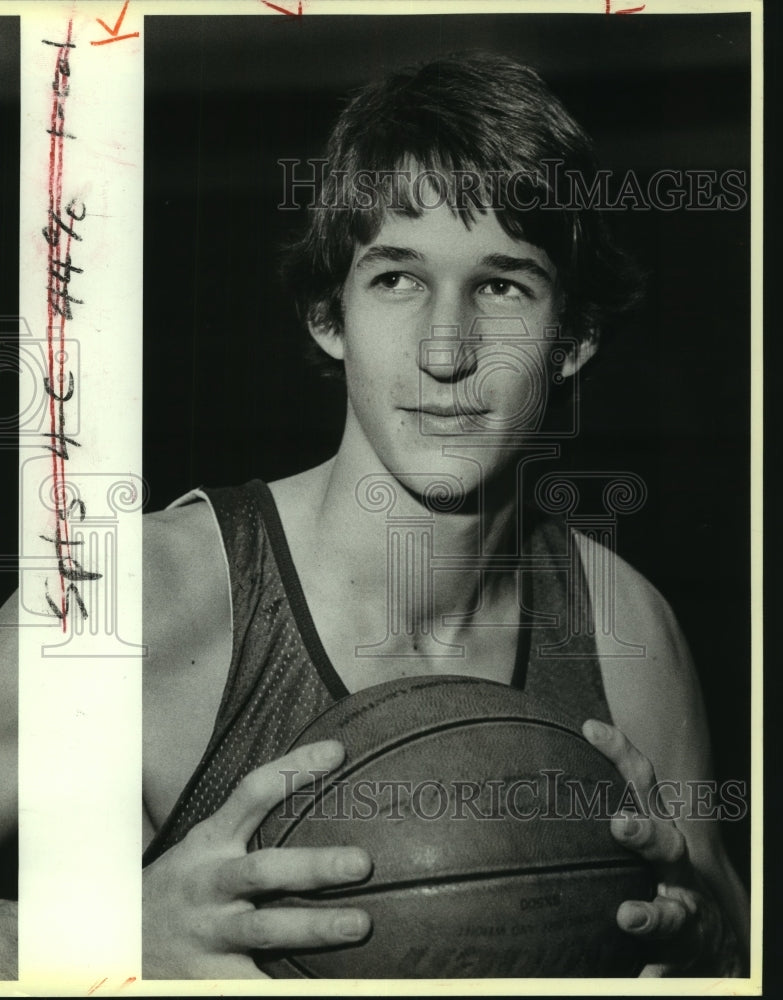 1987 Press Photo Alamo Heights High basketball player Ed Hart - sas12046- Historic Images