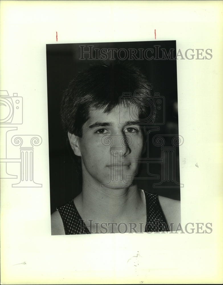 1987 Press Photo Dwayne Pedroza, Clark High School Basketball Player - sas12060- Historic Images