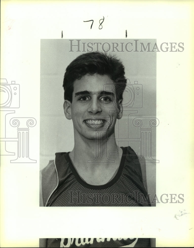 1987 Press Photo Rick Achberger, MacArthur High School Basketball Player- Historic Images