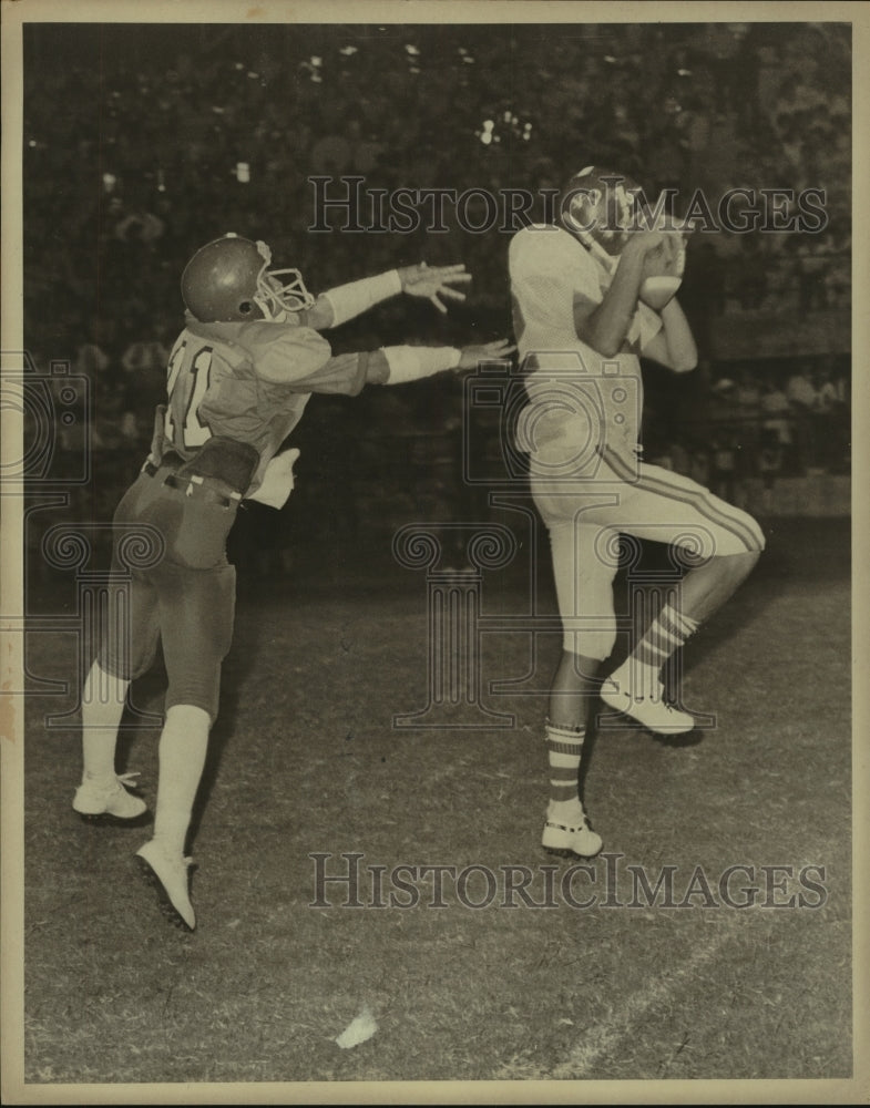 Press Photo Lanier and McCollum High School Football Players at Game - sas12101- Historic Images