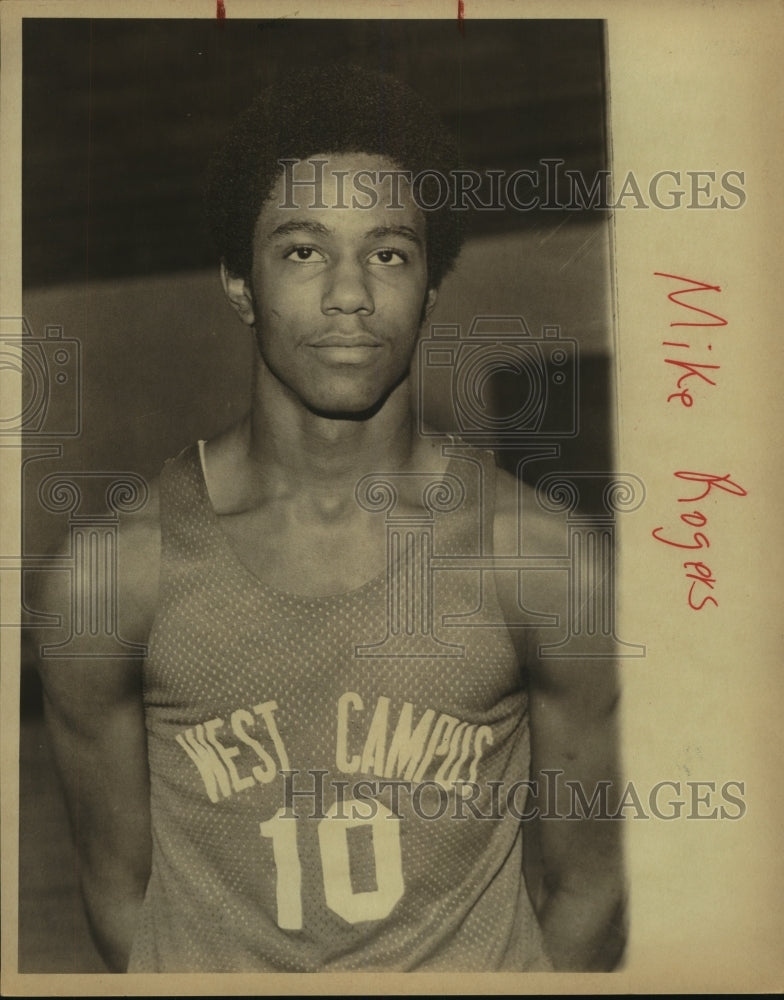 1980 Press Photo Mike Roger, West Campus High School Basketball - sas12143- Historic Images