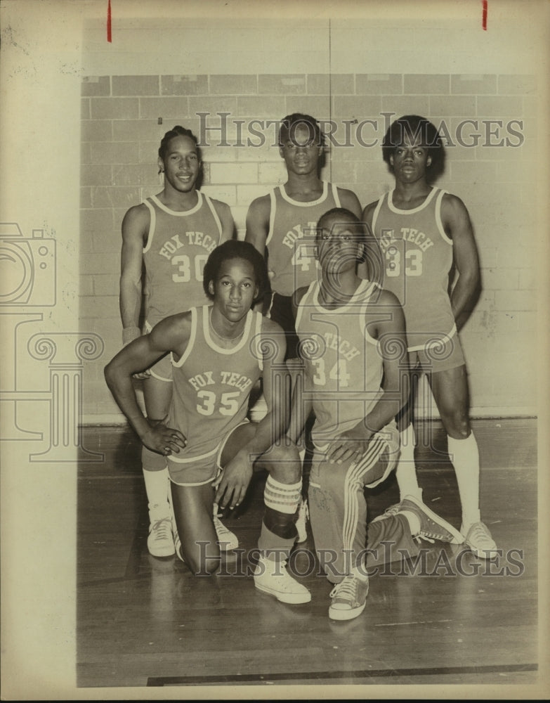 1980 Press Photo Fox Tech High School Basketball Team Players - sas12160- Historic Images