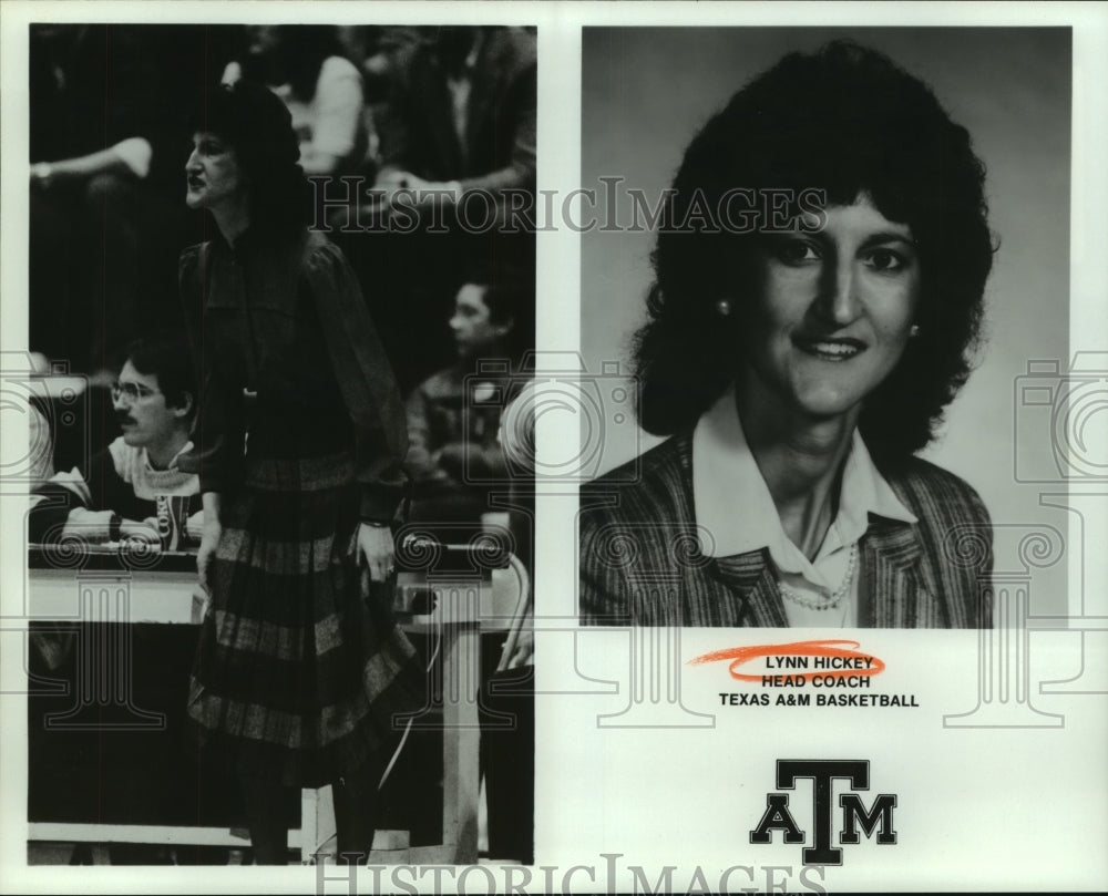 Press Photo Lynn Hickey, Texas A&amp;M Basketball Head Coach - sas12196- Historic Images