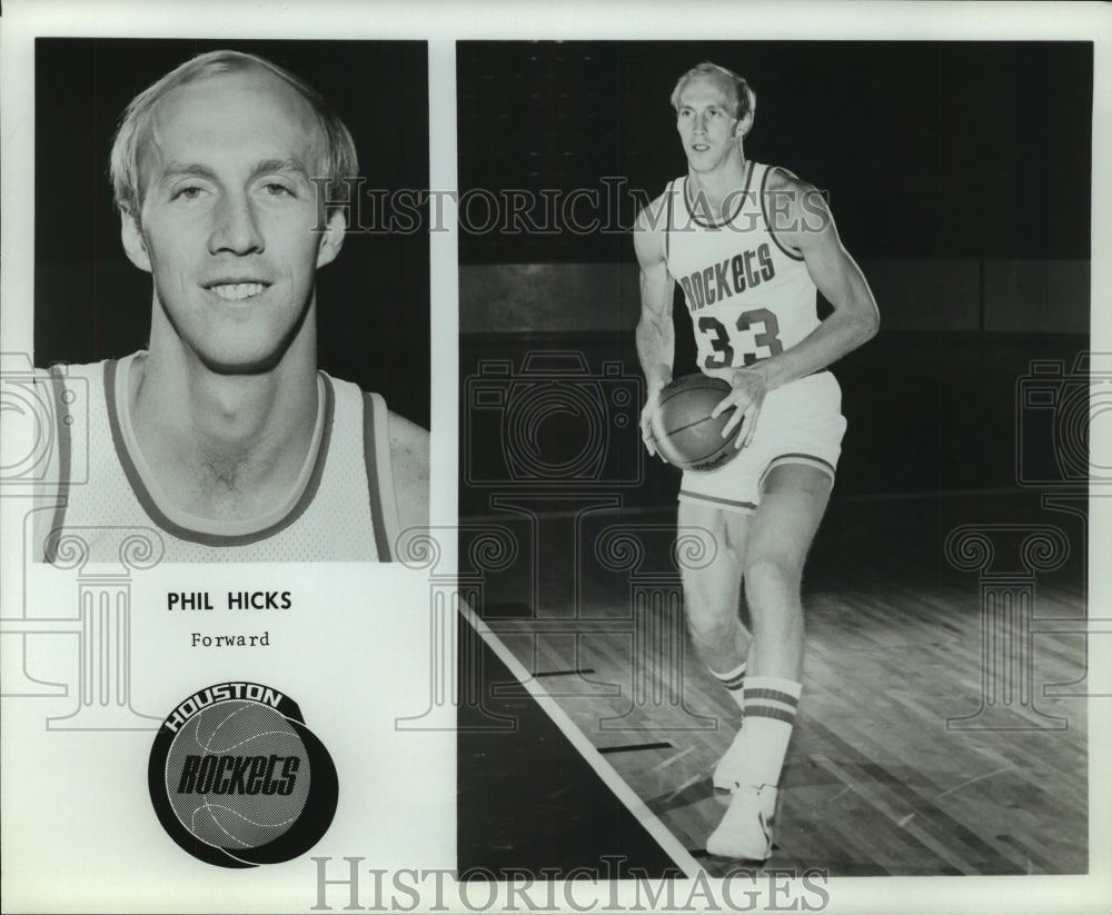 Press Photo Phil Hicks, Houston Rockets Basketball Player - sas12206- Historic Images