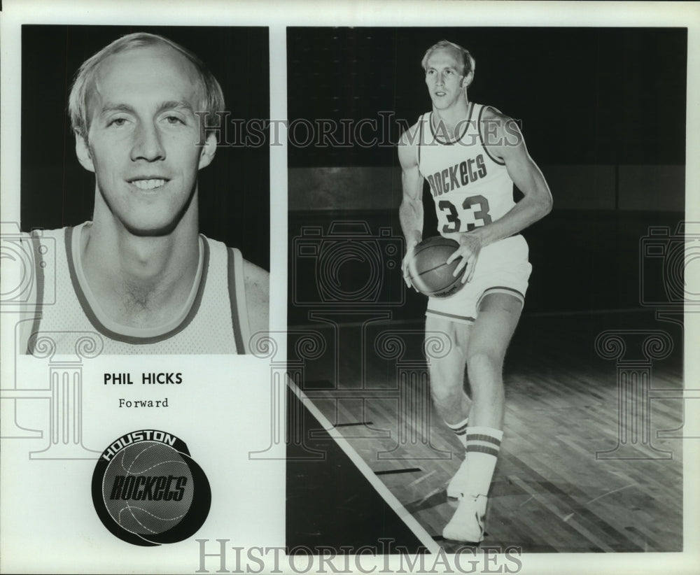 Press Photo Phil Hicks, Houston Rockets Basketball Player - sas12207- Historic Images