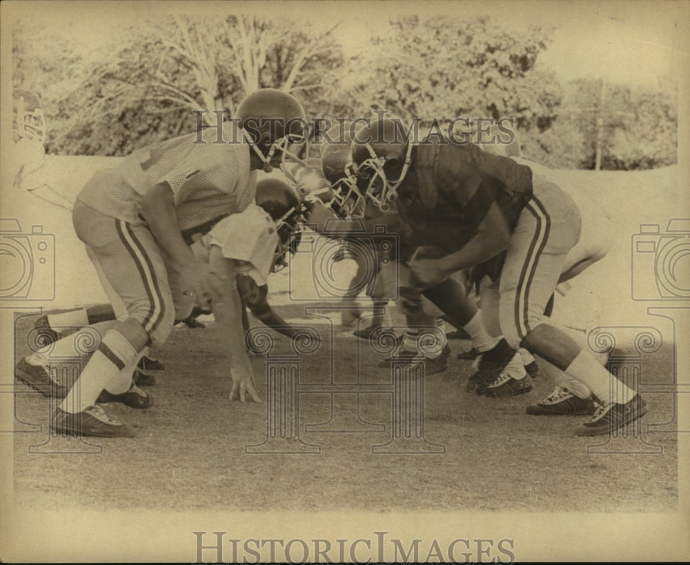 Press Photo Wheatley High School Football Team First String - sas12245- Historic Images