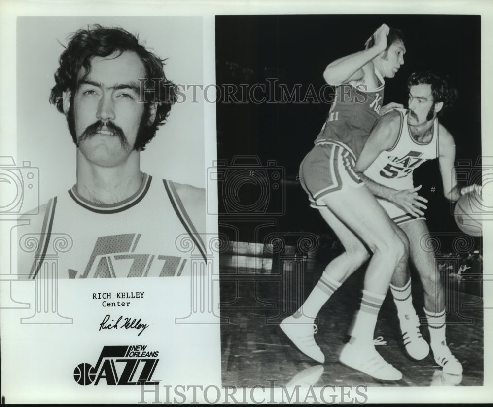 Press Photo Rich Kelley, New Orleans Jazz Center Basketball Player - sas12374- Historic Images