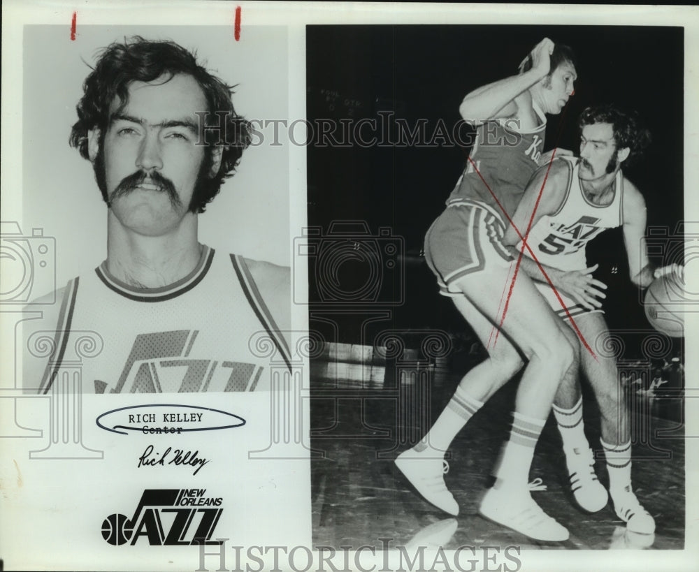 1979 Press Photo Rich Kelley, New Orleans Jazz Center Basketball Player