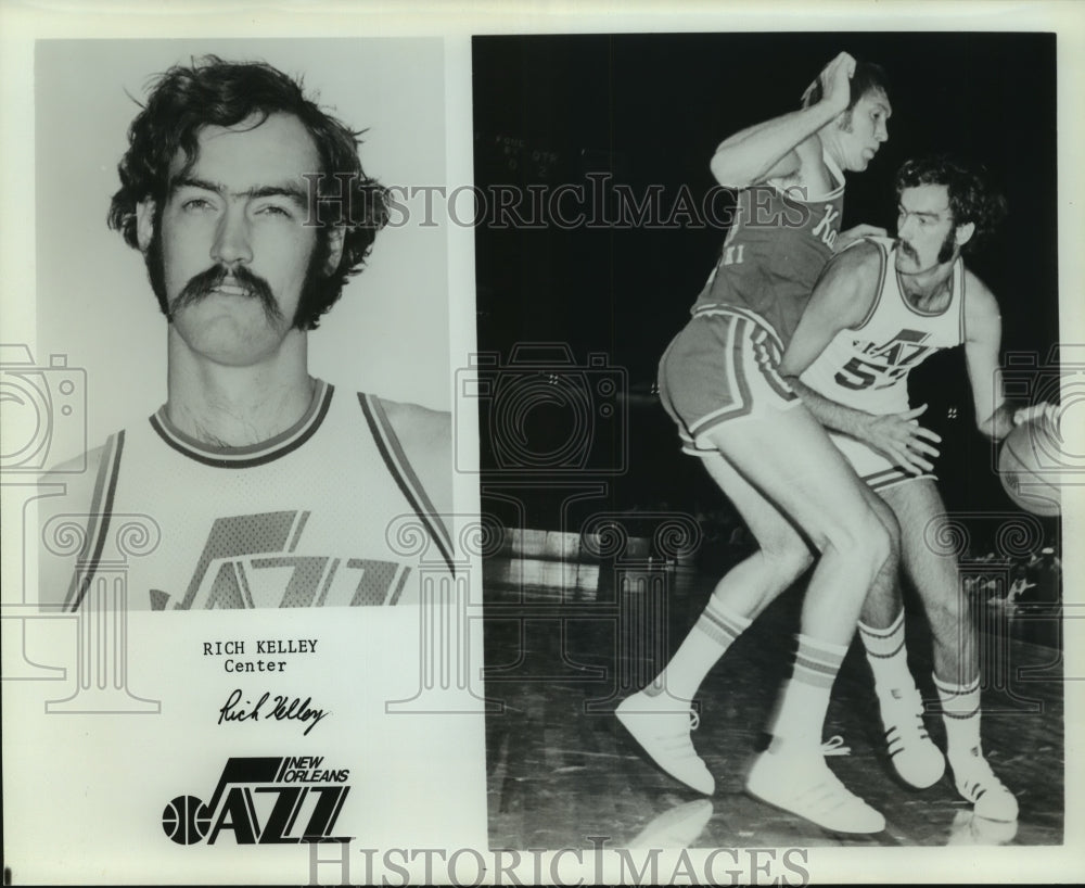 Press Photo Rich Kelley, New Orleans Jazz Center Basketball Player - sas12376- Historic Images
