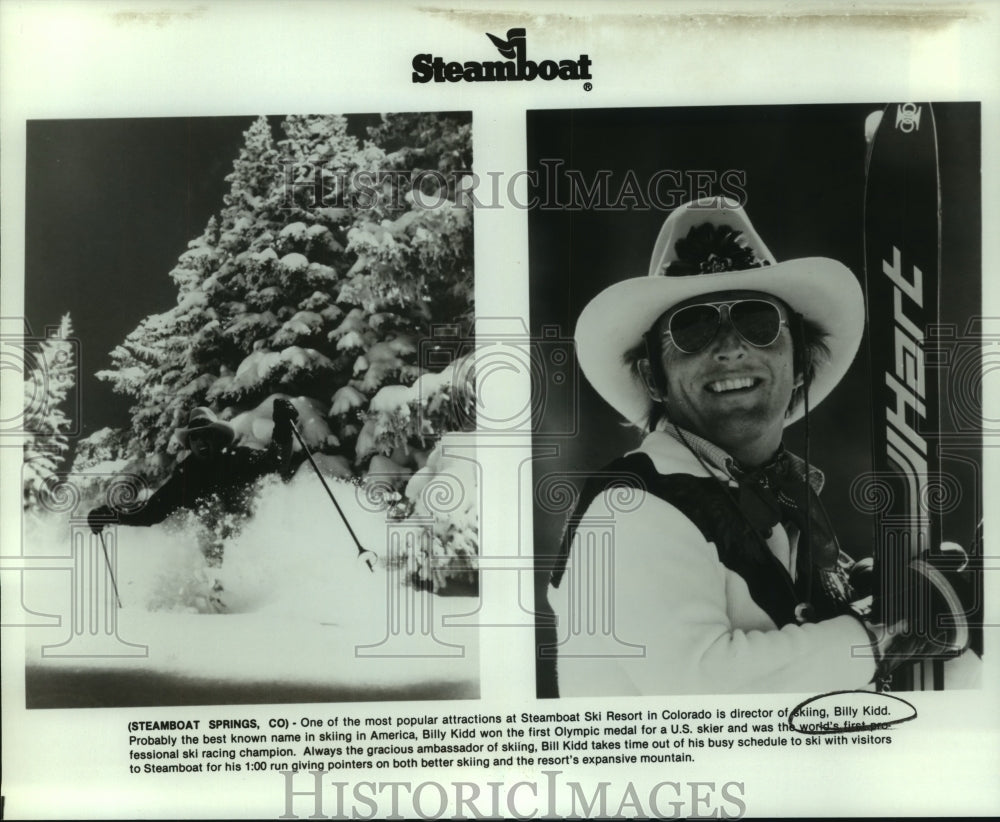 Press Photo Billy Kidd, Olympic Ski Racing Champion at Steamboat Ski Resort- Historic Images