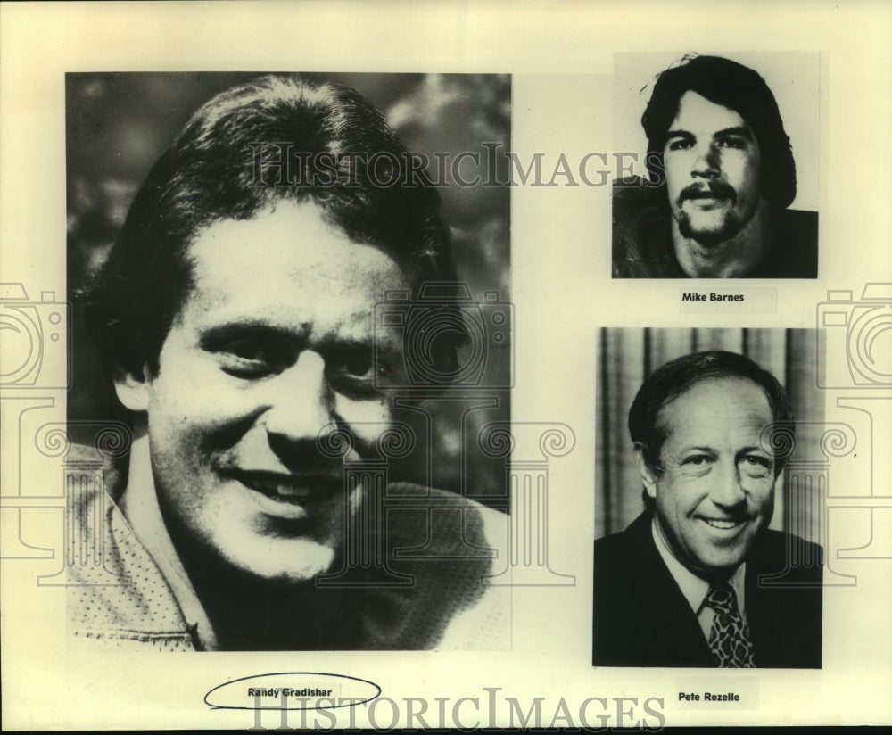 Press Photo Randy Gradishar, Football Player with Mike Barnes and Pete Rozelle- Historic Images