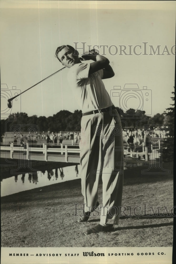 Press Photo Golfer Fred Hawkins, Wilson Sporting Goods Advisory Staff Member- Historic Images