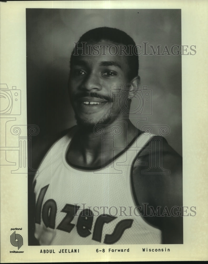 Press Photo Abdul Jeelani, Portland Trailblazer Basketball Player - sas12472- Historic Images