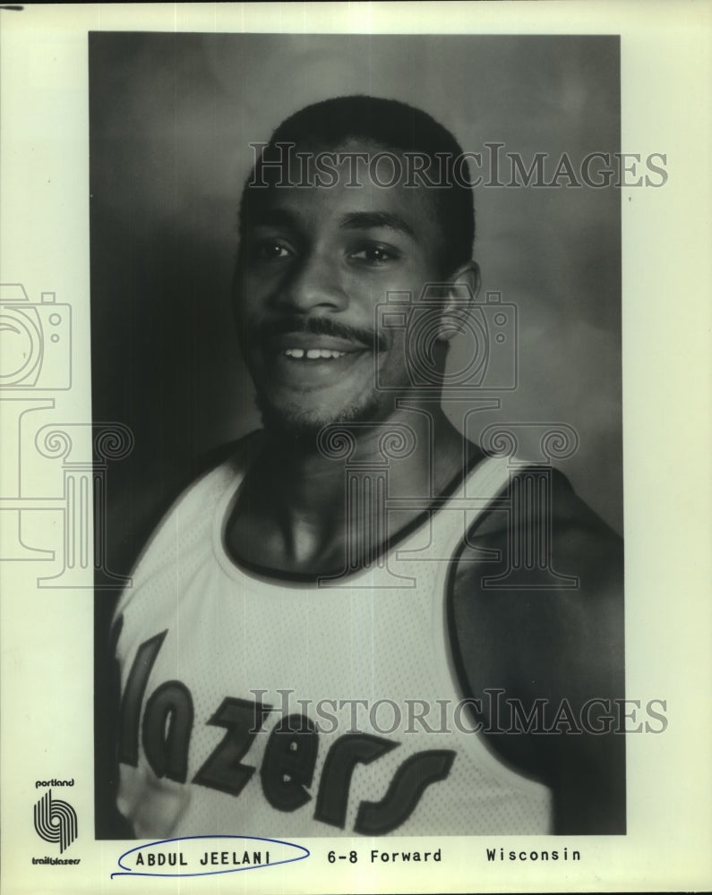 Press Photo Abdul Jeelani, Portland Trailblazer Basketball Player - sas12475- Historic Images