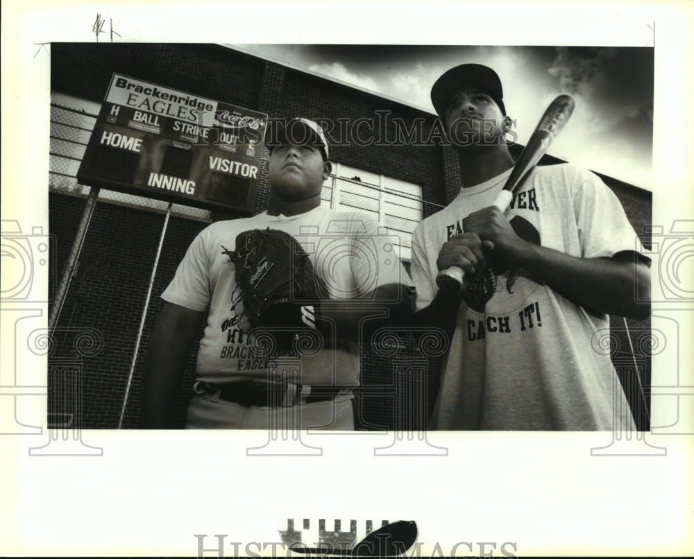 1993 Press Photo Arthur Lopez, Brackenridge High School Eagles Baseball Player- Historic Images