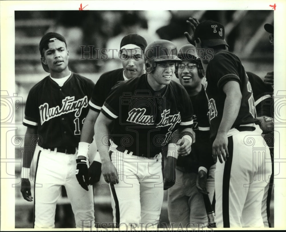 1992 Press Photo Fermin Martinez, Jefferson High School Baseball Player at Game- Historic Images