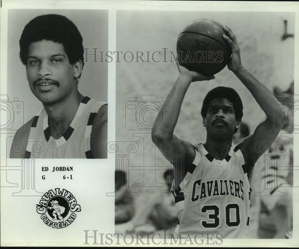 Press Photo Ed Jordan, Cleveland Cavaliers Basketball Player - sas12592- Historic Images