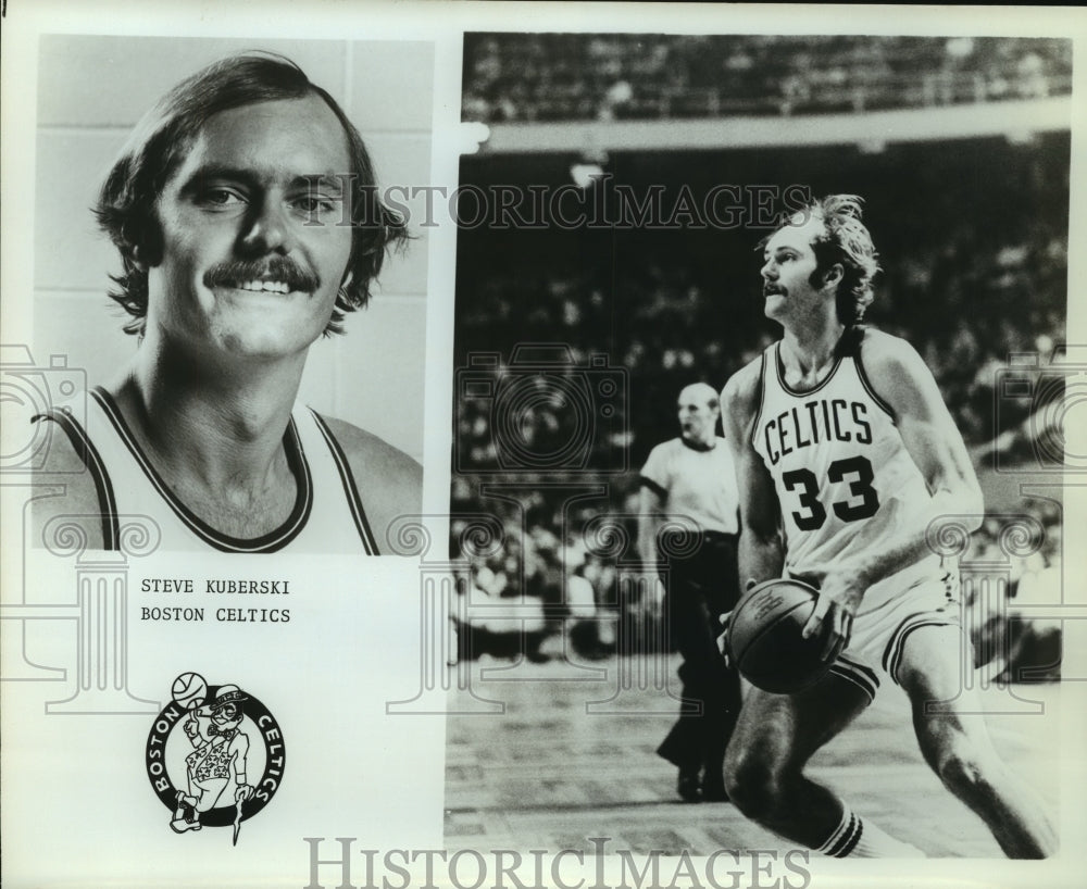 Press Photo Steve Kuberski, Boston Celtics Basketball Player at Game - sas12613- Historic Images