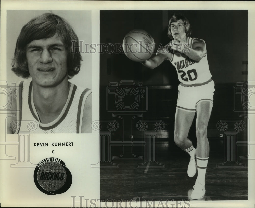 Press Photo Kevin Kunnert, Houston Rockets Basketball Player at Game - sas12620- Historic Images