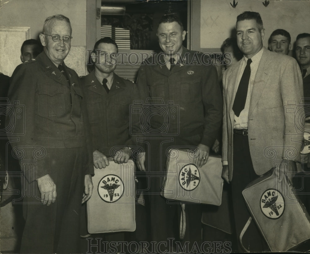 1953 Press Photo Lieutenant Colonel John J. Kramer at Football Coaching Staff