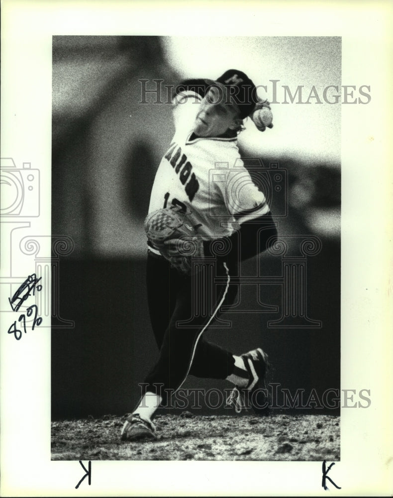 1990 Press Photo Carl Koepp, Marion High School Baseball Player - sas12725- Historic Images