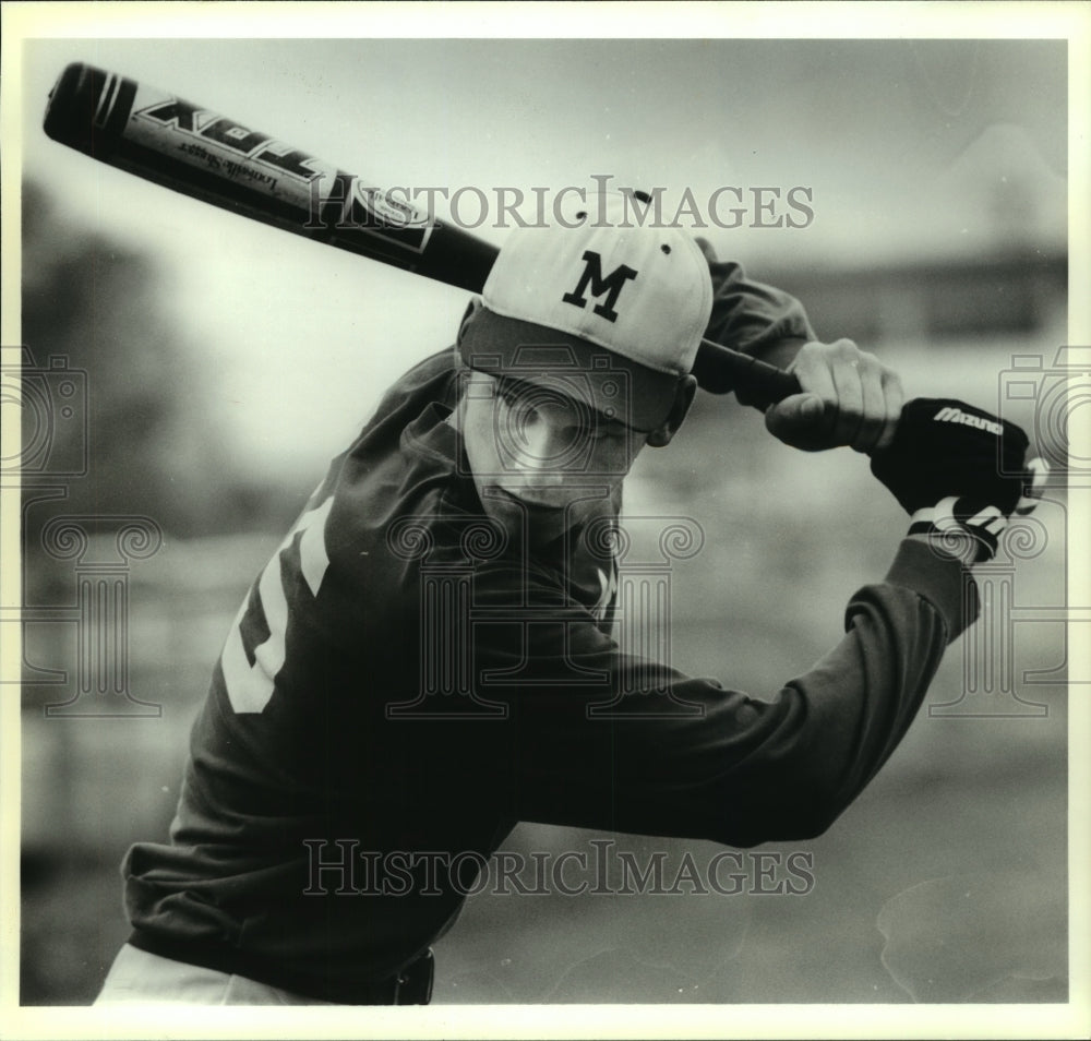 1993 Press Photo Tim Manning MacArthur High School Baseball Player - sas12810- Historic Images