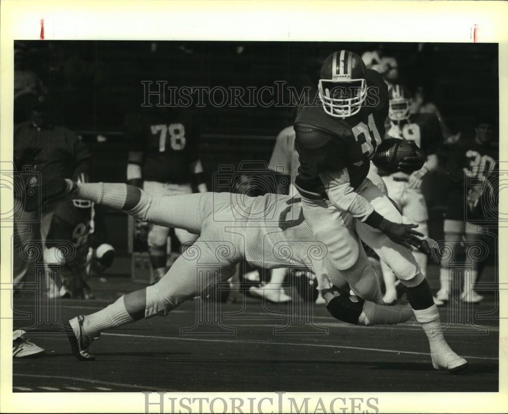 1985 Press Photo San Antonio Gunslingers football player Eddie Phillips- Historic Images