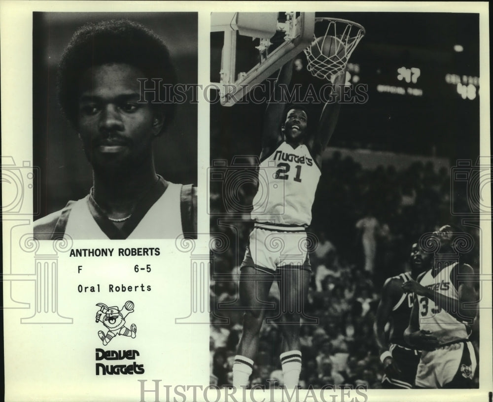 Press Photo Denver Nuggets basketball player Anthony Roberts - sas12929- Historic Images