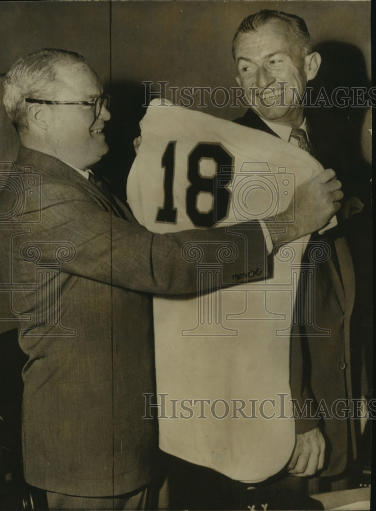 1955 Press Photo New York Giants manager Bill Rigney - sas12961- Historic Images