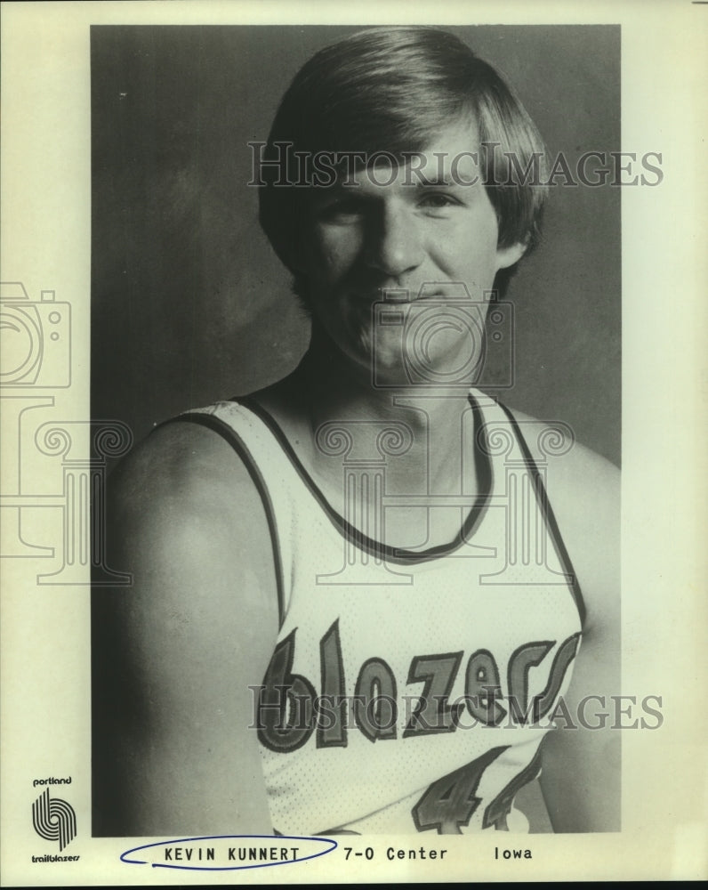 Press Photo Portland Trail Blazers basketball player Kevin Kunnert - sas13016- Historic Images