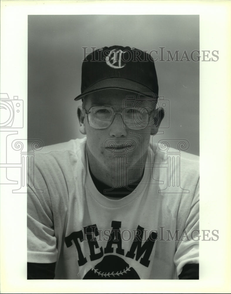 1992 Press Photo Churchill High baseball player John Shellhorn - sas13048- Historic Images