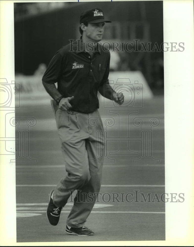 1991 Press Photo Mike Riley, Riders Football Head Coach - sas13105- Historic Images