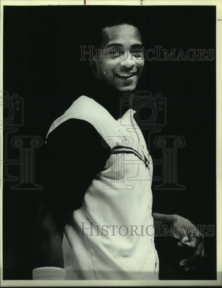 1987 Press Photo San Antonio Spurs basketball player Alvin Robertson - sas13257- Historic Images