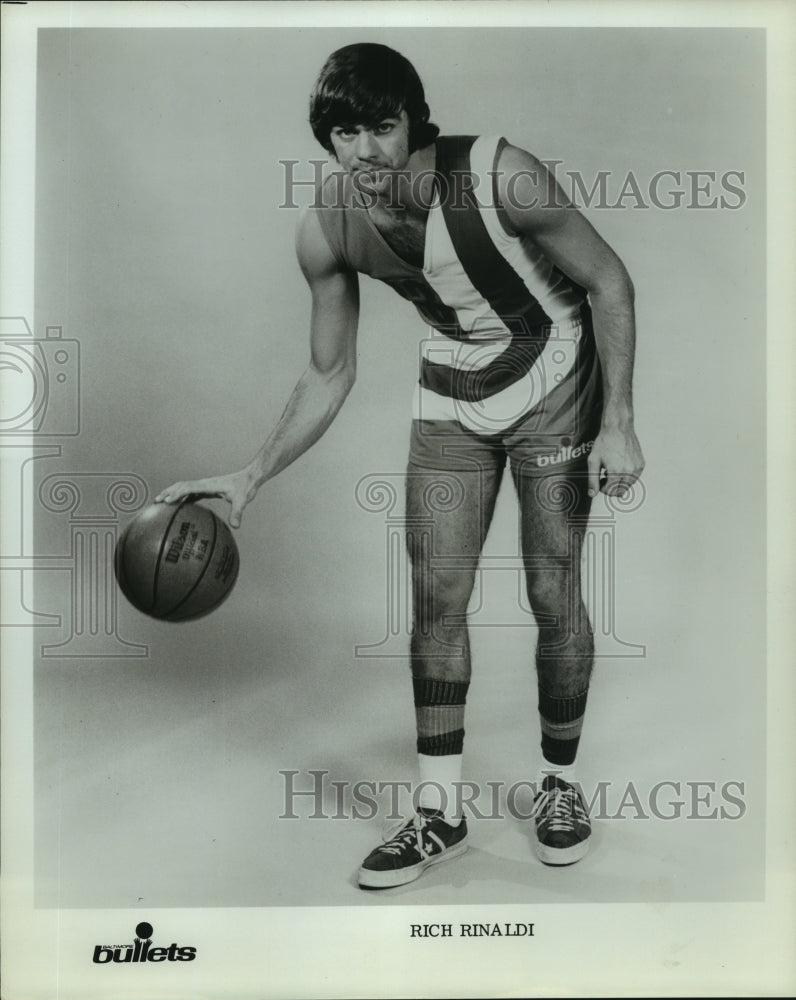 Press Photo Rich Rinaldi, Baltimore Bullets Basketball Player - sas13274- Historic Images