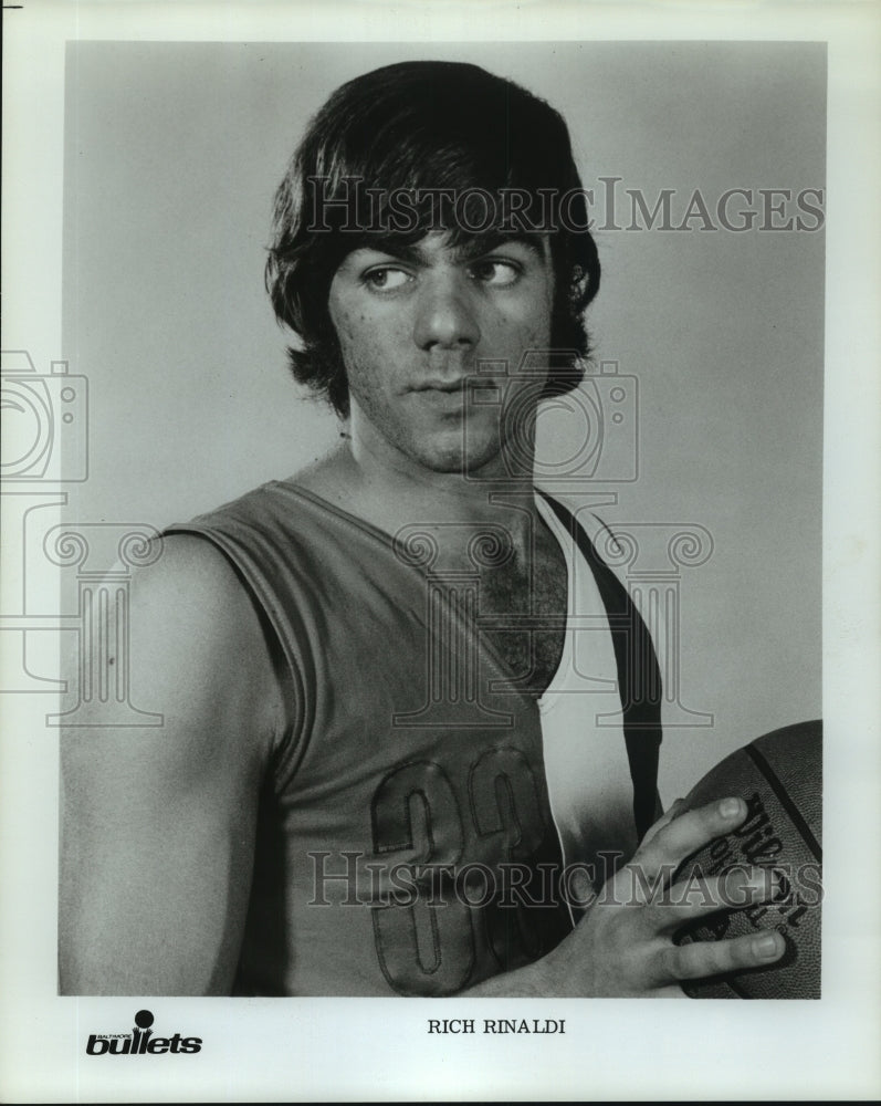 Press Photo Rich Rinaldi, Baltimore Bullets Basketball Player - sas13275- Historic Images