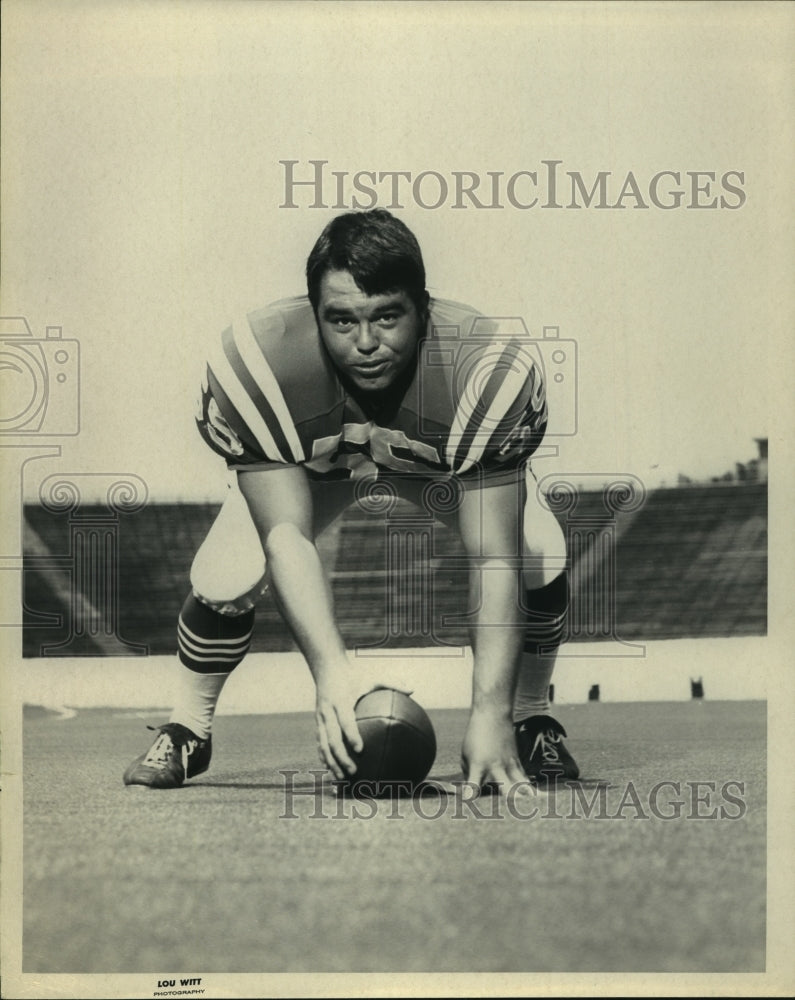 1970 Press Photo Donnie Johnson, Rice Football Player - sas13329- Historic Images