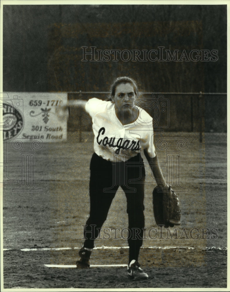 1994 Press Photo Jennifer Pantuso, Clark High School Fastpitch Softball Pitcher- Historic Images