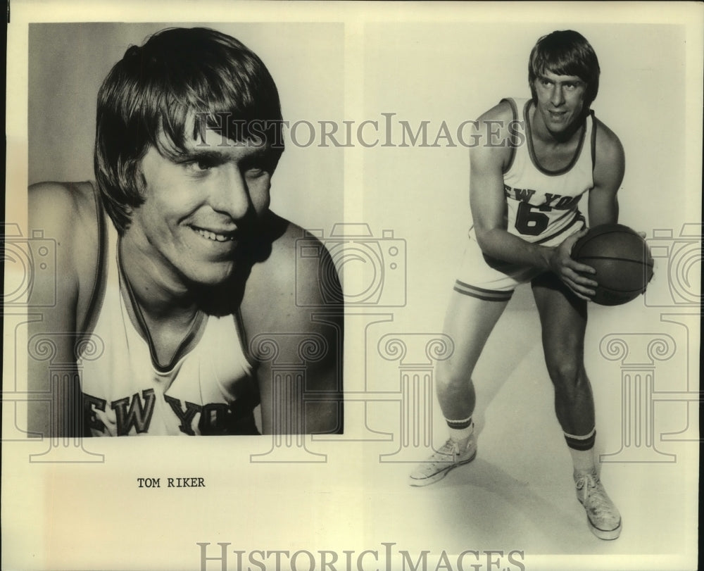 Press Photo Tom Riker, New York Basketball Player - sas13491- Historic Images