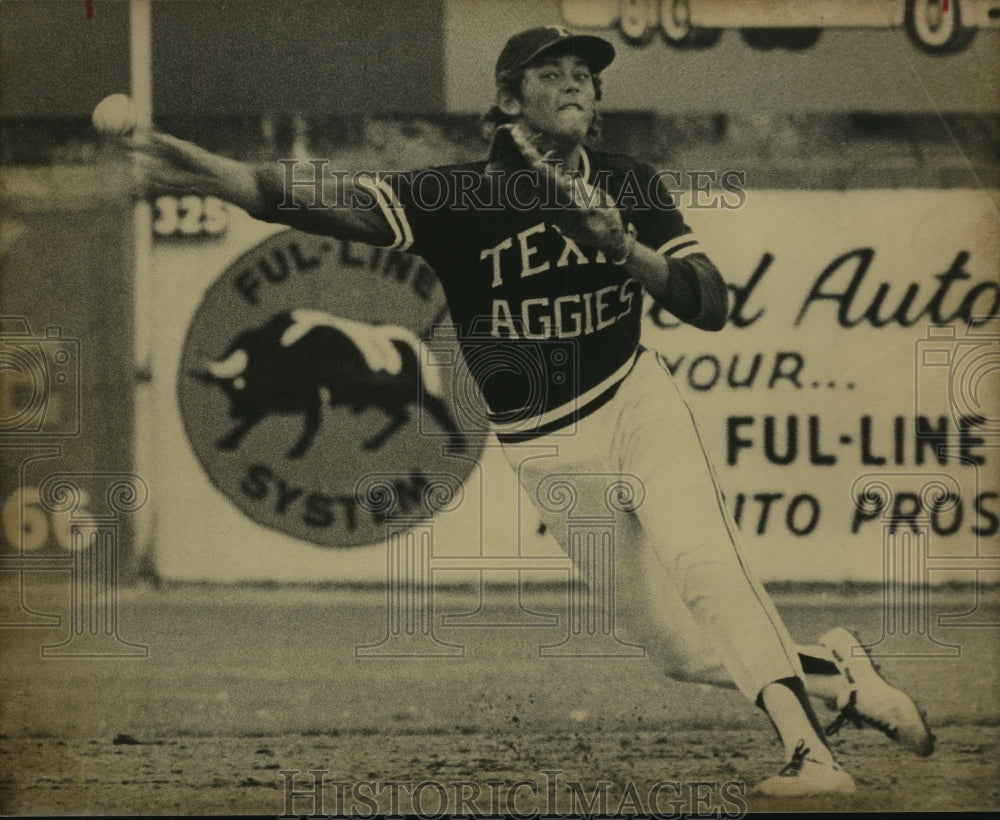 Press Photo Robert Bonner, Texas A&M Baseball Shortstop Player - sas13499- Historic Images
