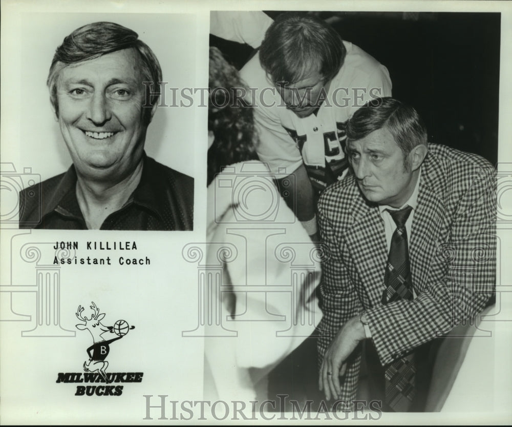 Press Photo John Killilea, Milwaukee Bucks Assistant Basketball Coach- Historic Images