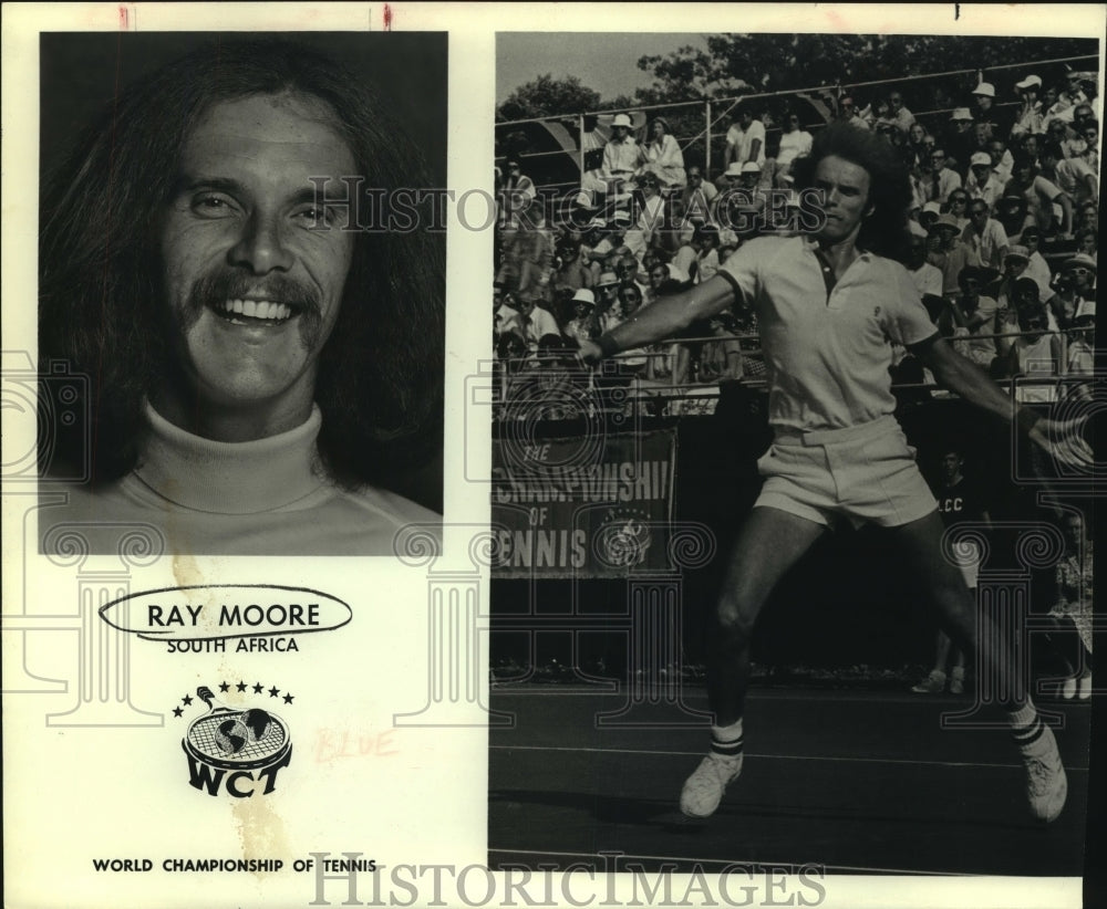 1979 Press Photo Ray Moore, South African Tennis Player at Championship Match- Historic Images