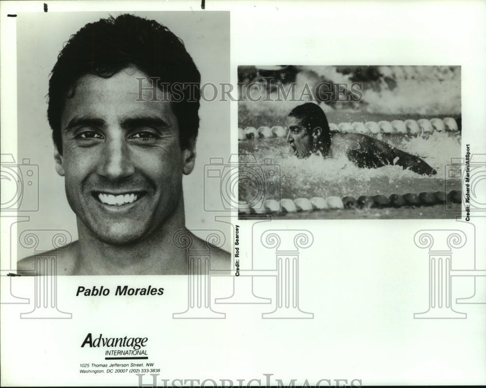 Press Photo Swimmer Pablo Morales - sas13590- Historic Images