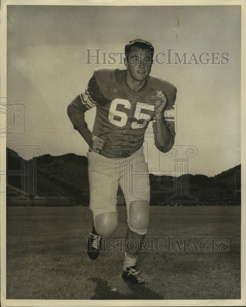 Press Photo Billy Ray Morgan, Texas Western College Football Player - sas13627- Historic Images