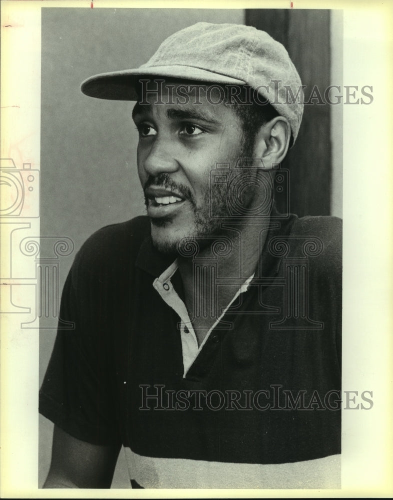 1986 Press Photo Johnny Moore, Basketball Player - sas13666- Historic Images