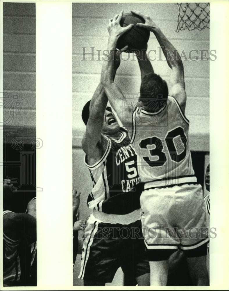 1993 Press Photo Brian Costantino Central Catholic High School Basketball Player- Historic Images