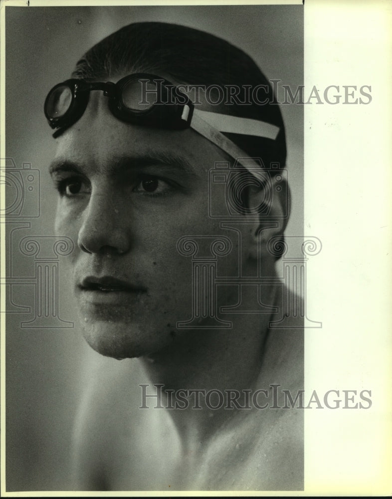 1986 Press Photo Kevin Irion, Clark High School Swimmer - sas13699- Historic Images