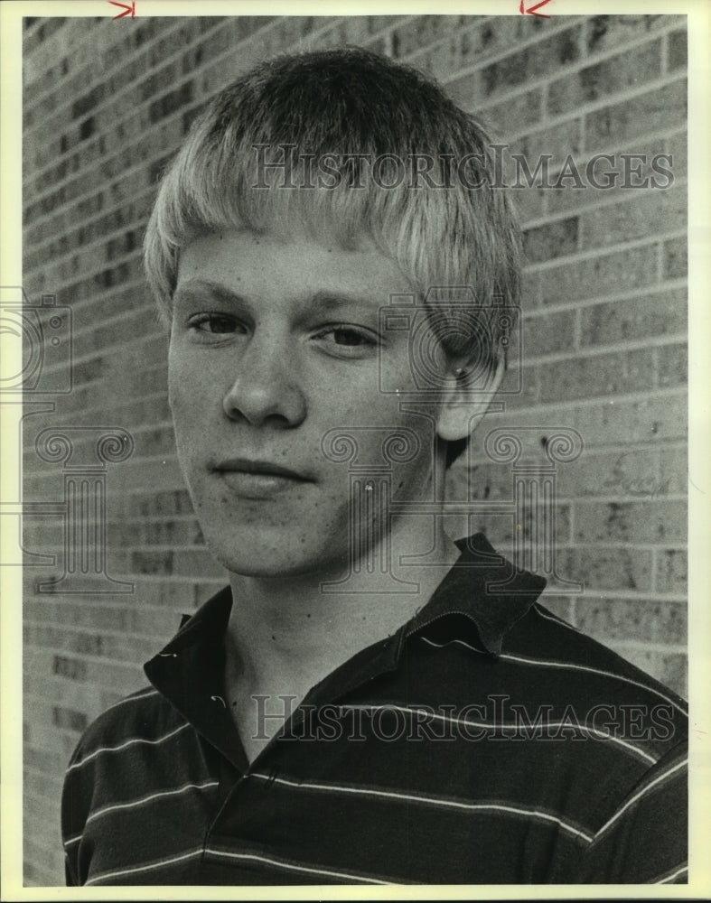 1986 Press Photo Ren Patterson, Churchill High School Swimmer - sas13702- Historic Images