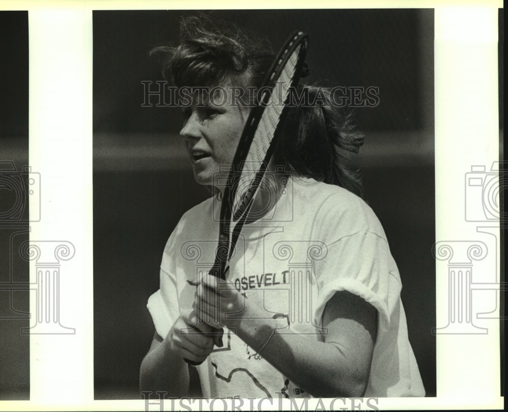1988 Press Photo Roosevelt High tennis player Aimee Keck - sas13776- Historic Images